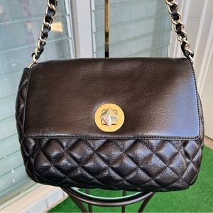 Kate Spade Black Quilted Shoulder Bag